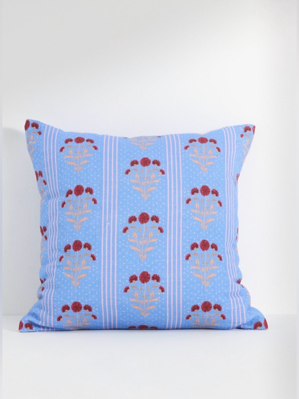 NWOT Anthropologie Mira Cotton Woven Printed Floral Pillow